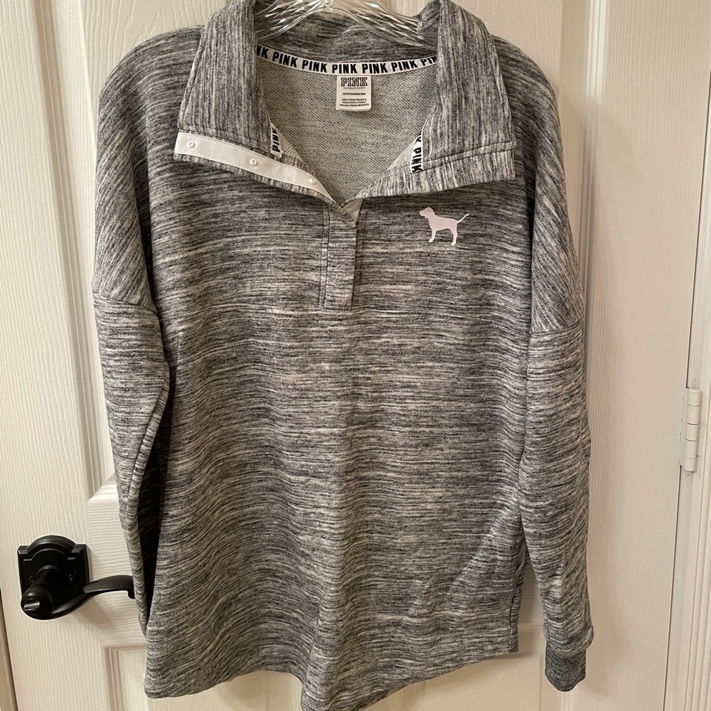 PINK Quarter Button Jacket